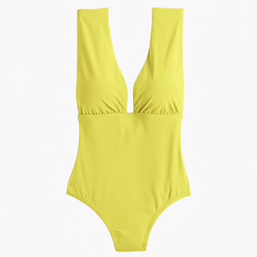 J. Crew Plunge V-neck one-piece swimsuit
